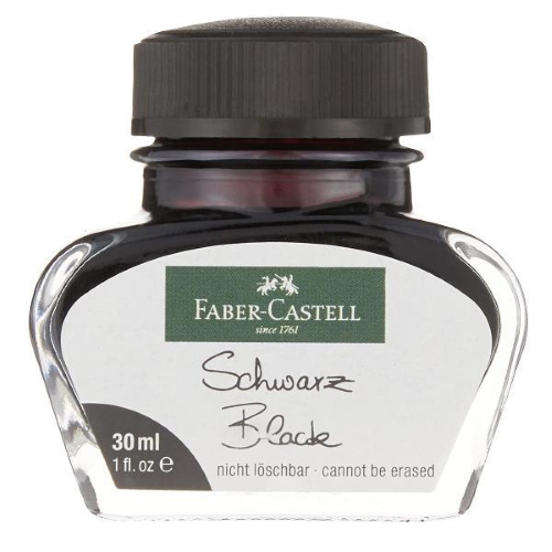 Faber-Castell - Inchiostro - permanente - nero - 30 ml